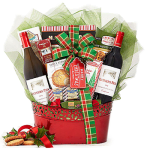 Holly and Holiday Kisses Gift Basket