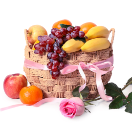 Sunlit Orchard Rose Gift Basket