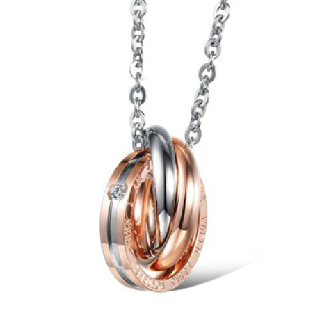 Endless Connection Necklace in Rose