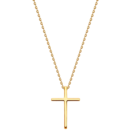 Gold Necklace with Cross